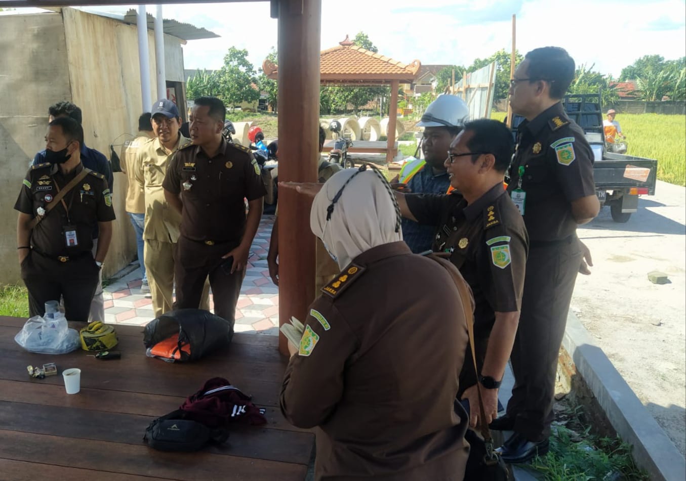 Foto 2 dari 2: Jalankan Fungsi Pengawasan, Kejari Cek Proyek Pembangunan Kota
