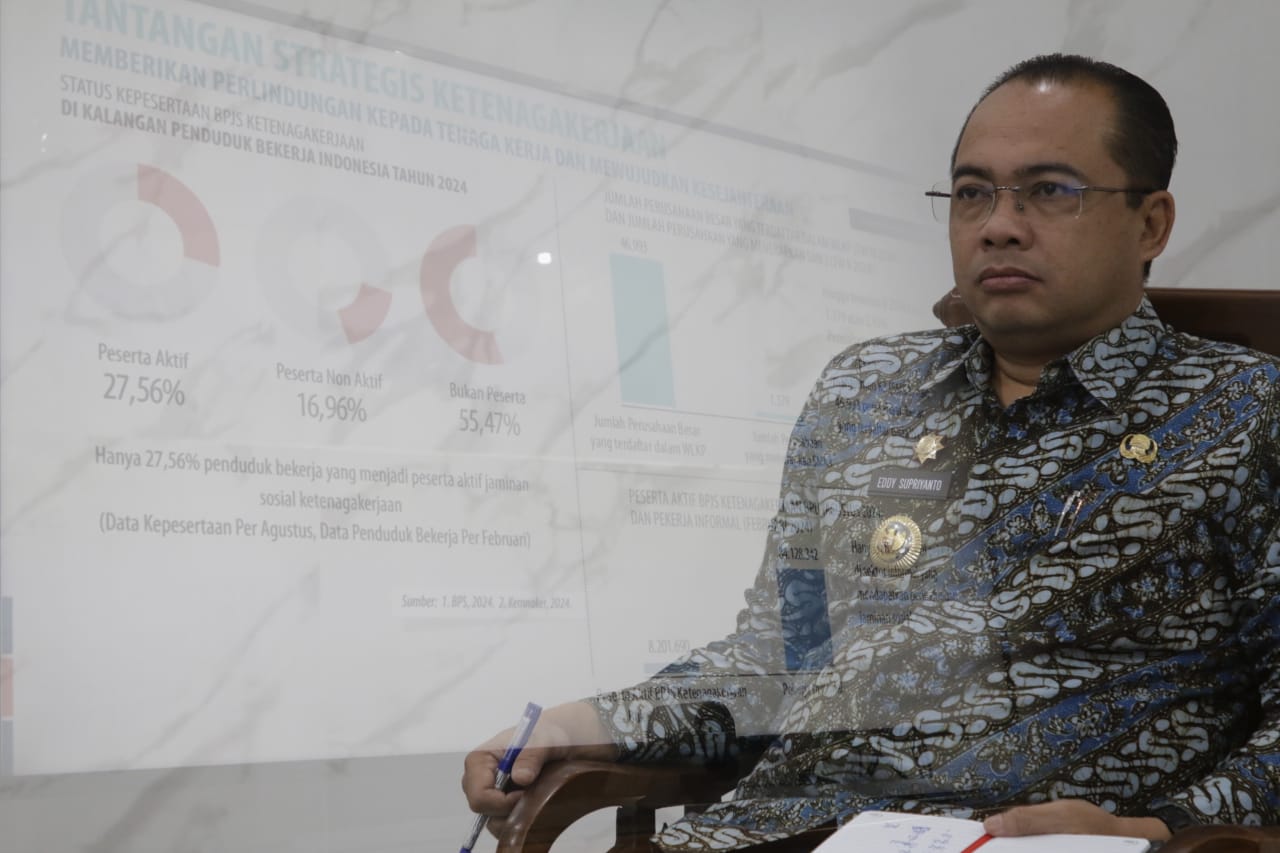 Foto 1 dari 8: Gelar Rakor Bersama Pemerintah Pusat, Pj Wali Kota Bahas Antisipasi Isu PHK dan Persiapan Penetapan Upah Minimum