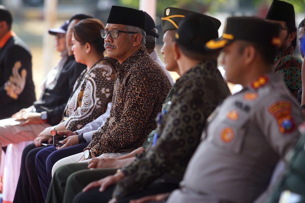 Foto 6 dari 9: Saksikan Simulasi Sispamkota, Sekda Harap Konduktivitas Kota Tetap Terjaga Selama Pemilu 2024