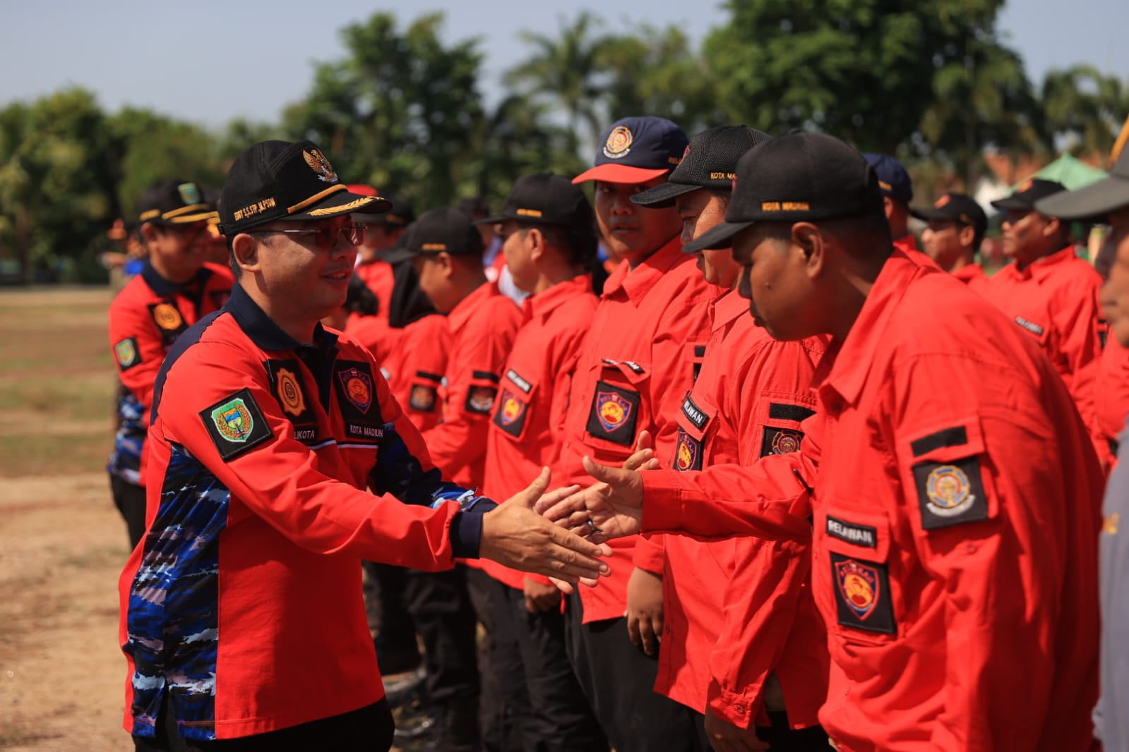 Foto 3 dari 9: Antisipasi Kebakaran, Pj Wali Kota Buka Pelatihan dan Simulasi Penanggulangan Kebakaran