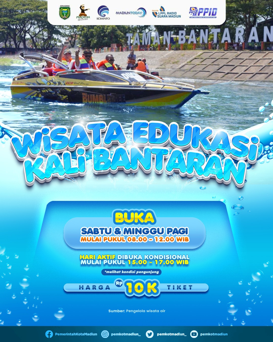 Foto utama berita: Ingin Naik Wahana Speedboat Bantaran? Ini Jadwal Layanan dan Harga Tiketnya