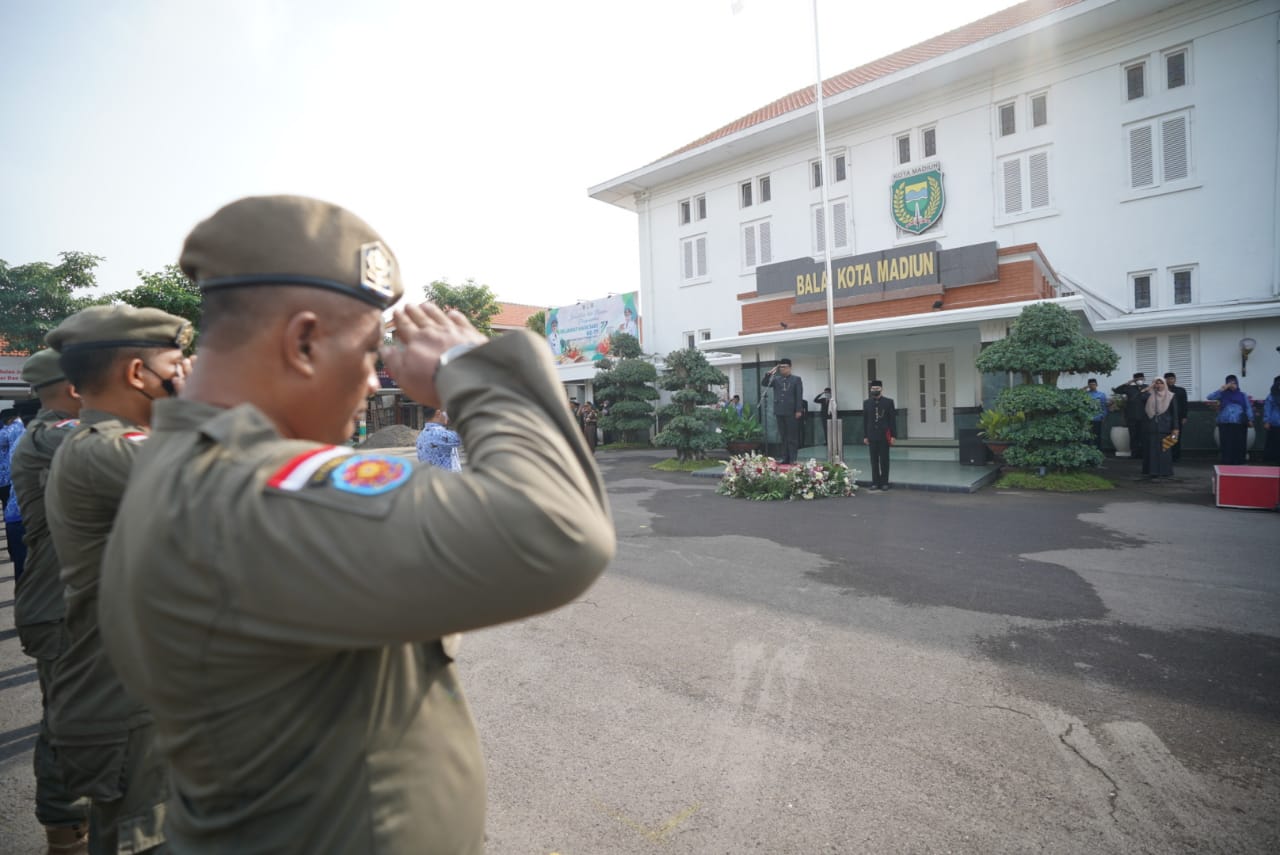 Foto 5 dari 12: Peringati HUT Pemprov Jatim, Pemkot Madiun Gelar Upacara