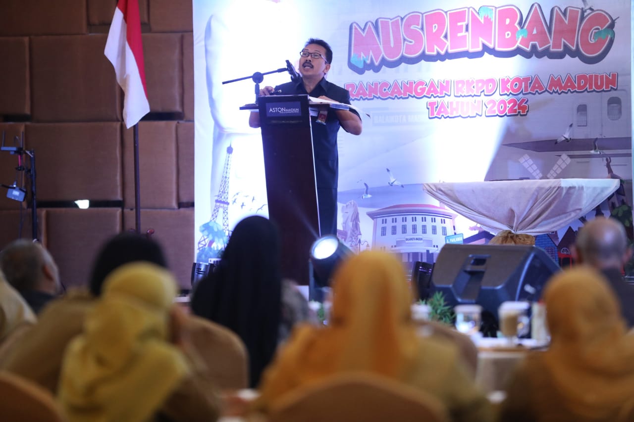 Foto 6 dari 8: Musrenbang RKPD Kota Madiun 2024, Wali Kota Harap Pembangunan Tingkatkan Kesejahteraan Masyarakat