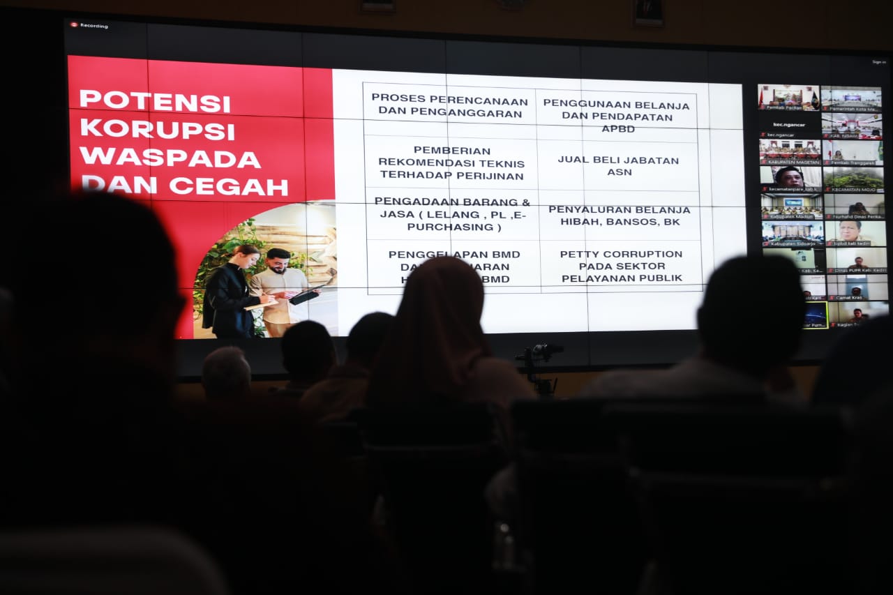 Foto 2 dari 10: Zoom Pencegahan Korupsi dengan KPK, Wali Kota Harap Pembinaan Semakin Ditingkatkan