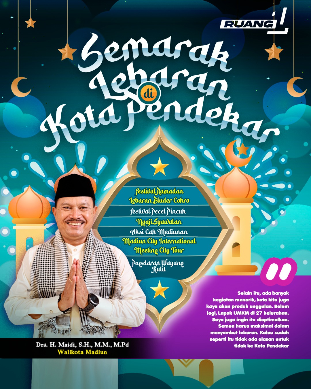 Foto utama berita: Semarak Lebaran di Kota Pendekar