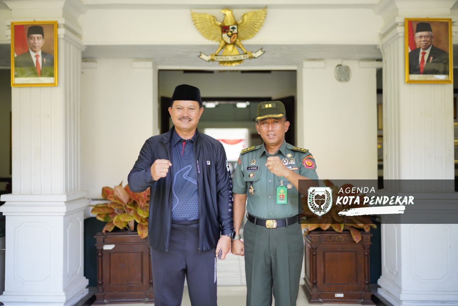 Foto 5 dari 6: Kepala Pengadilan Militer Berganti, Temui Wali Kota Maidi Untuk Bersilaturahmi