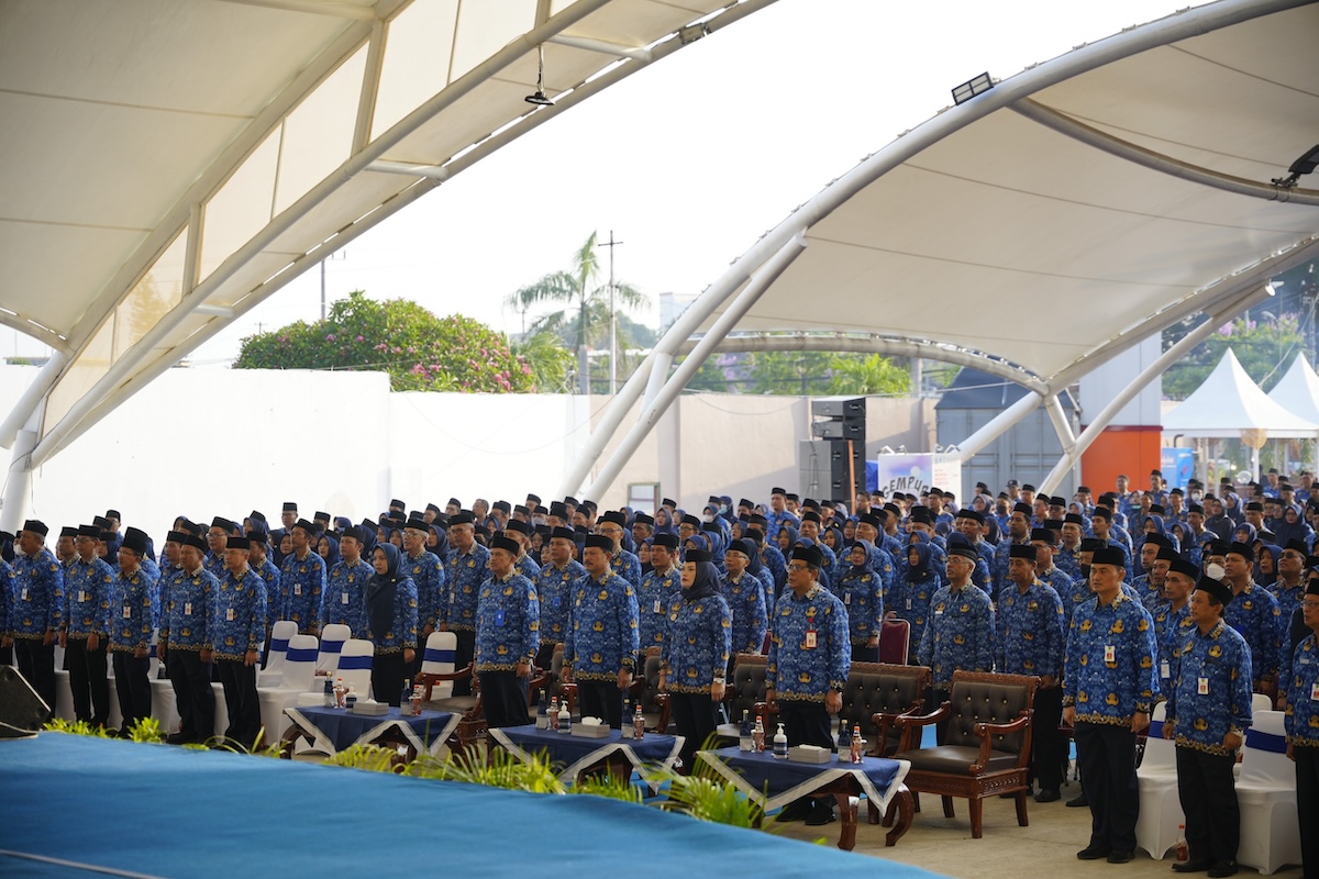Hadiri Apel Besar HUT Korpri ke-52, Wali Kota Dr. Maidi Pesan Tingkatkan Kualitas Pelayanan Publik