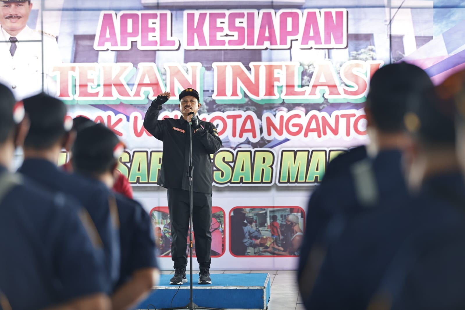Gelar Apel Di Pasar Besar Madiun, Wali Kota Giatkan Upaya Tekan Inflasi