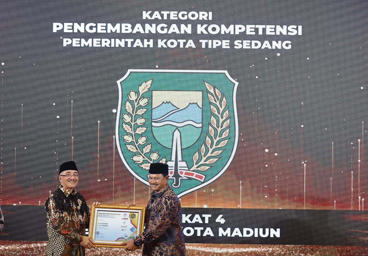 Foto 1 dari 3: Ukir Prestasi Lagi, Kota Madiun Raih BKN Award Langsung Tiga Kategori