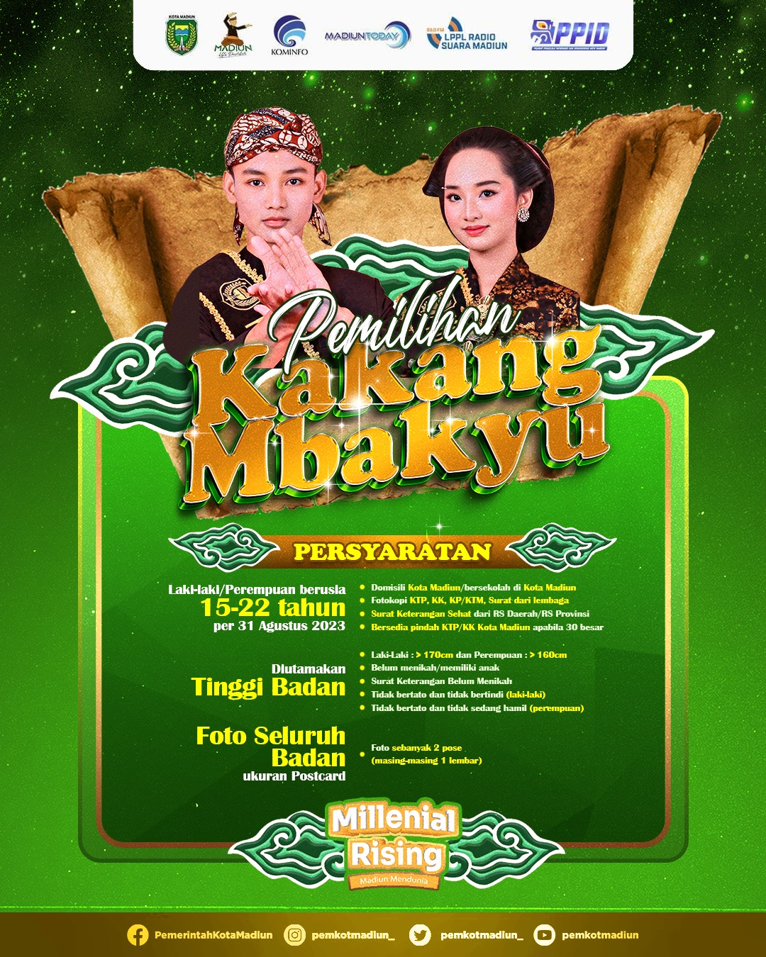 Foto utama berita: Pendaftaran Kakang Mbakyu Kota Madiun Sudah Dibuka, Cek Persyaratannya Disini!