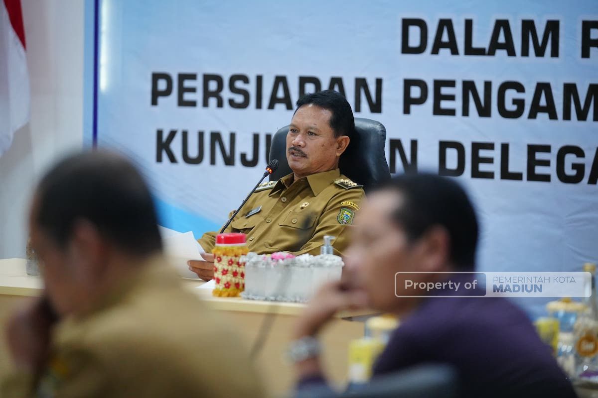 Foto 1 dari 8: Kenya Bakal Berkunjung ke Kota Madiun, Wali Kota Pimpin Rakor Persiapkan Penyambutan