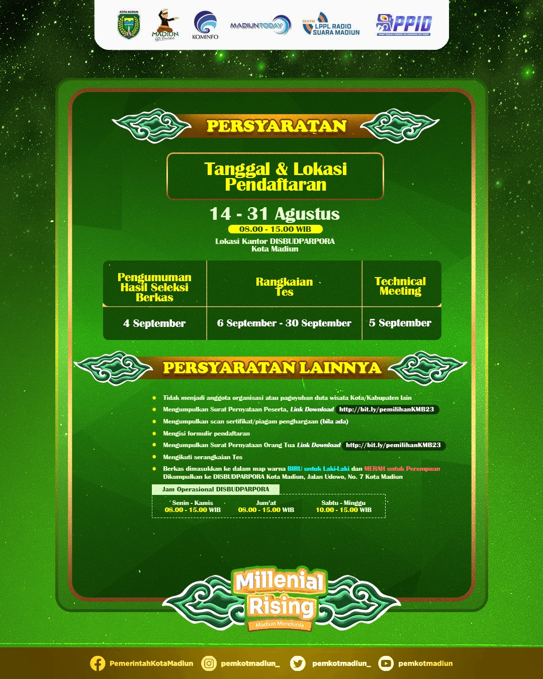 Foto 4 dari 4: Pendaftaran Kakang Mbakyu Kota Madiun Sudah Dibuka, Cek Persyaratannya Disini!