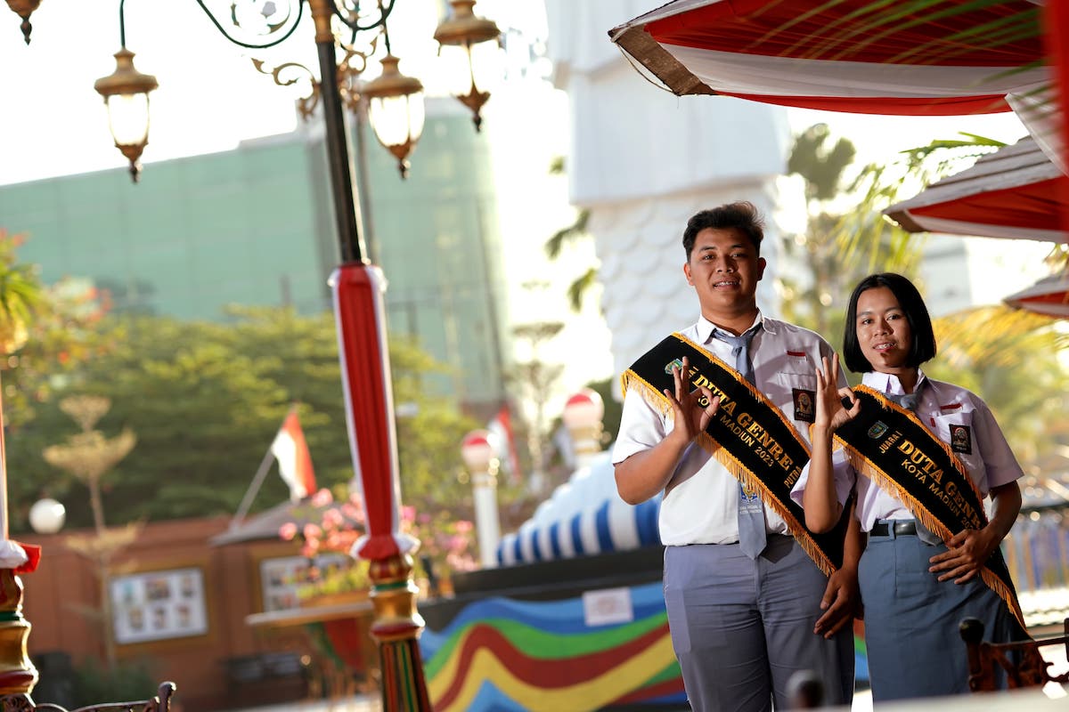 Foto 2 dari 2: Duta GenRe Kota Madiun 2023 Terpilih, Keysha-Tiara Bawa Misi Tunda Nikah Dini