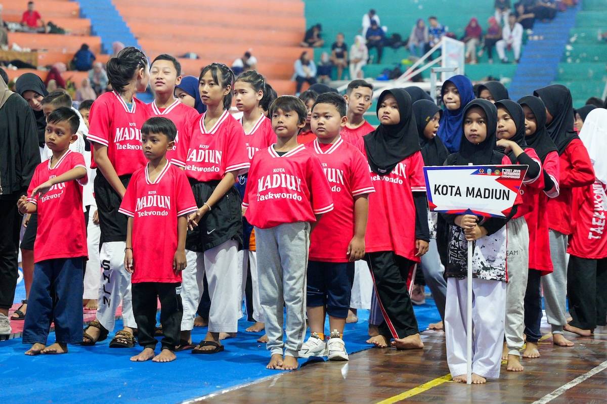 Foto 7 dari 8: Buka Kejuaraan 2nd East Java Taekwondo Championship, Wali Kota: Kota Madiun Pas Menjadi Tuan Rumah