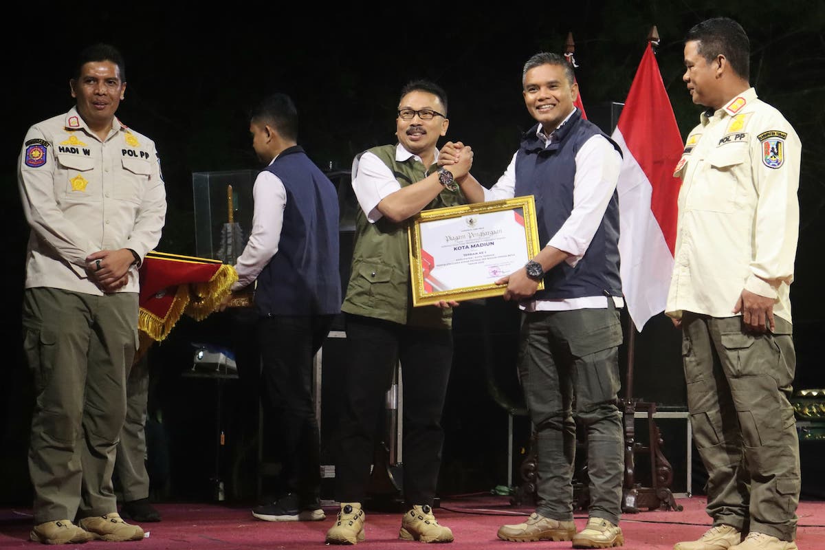 Foto 1 dari 6: Kota Madiun Jadi Terbaik Pertama Kirab Pataka Jatim