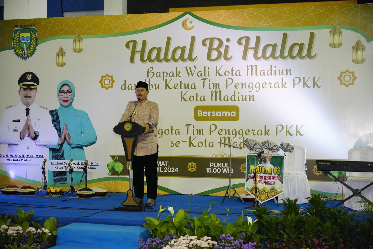 Hadiri Halal Bihalal TP PKK Kota Madiun, Wali Kota Harap Sinergi Dengan Pemkot Tetap Terjaga
