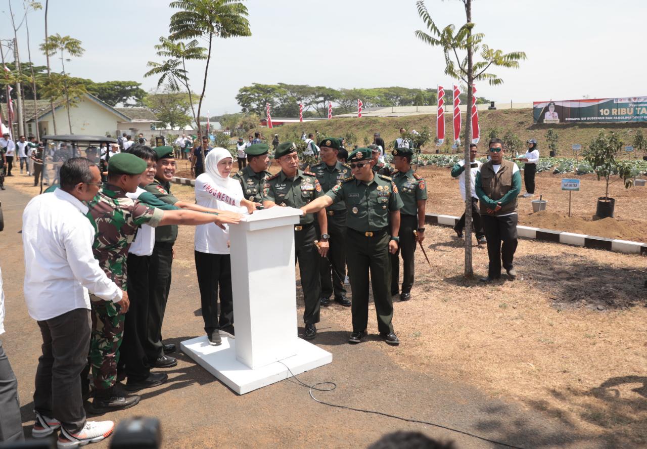 Foto 4 dari 11: Tanam 10 Ribu Pohon Hingga Panen Tanaman Hortikultura Jadi Bagian Peringatan Puncak Hari Lingkungan Hidup Sedunia