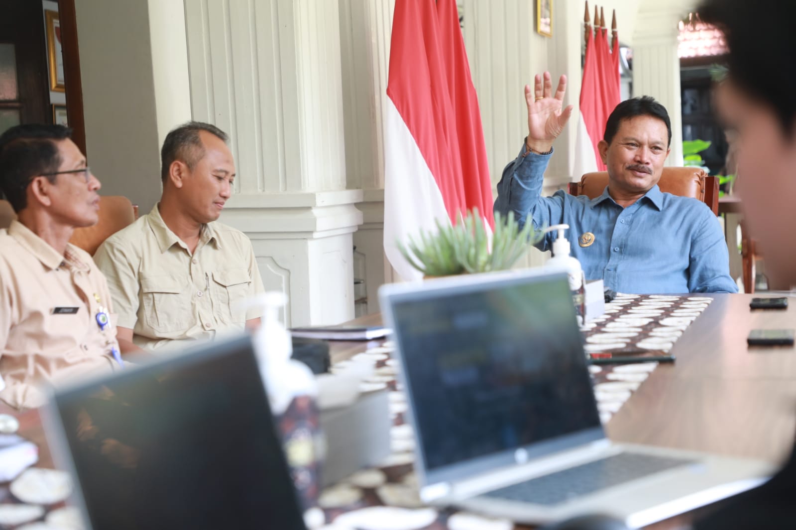 Foto 8 dari 11: Akan Gelar Event Di Kota Madiun, Tim Karnaval SCTV Audiensi Bersama Wali Kota