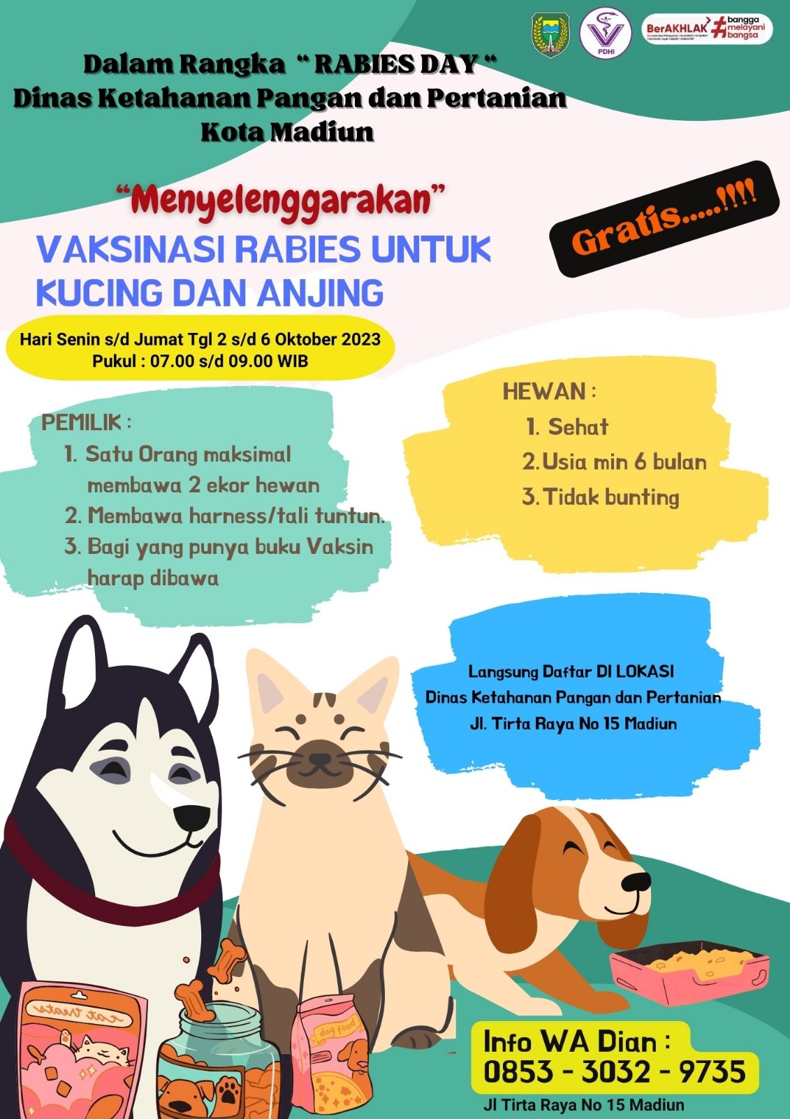Foto 2 dari 2: Masih Ada Kesempatan, DKPP Fasilitasi Vaksin Rabies Gratis Hingga 6 Oktober