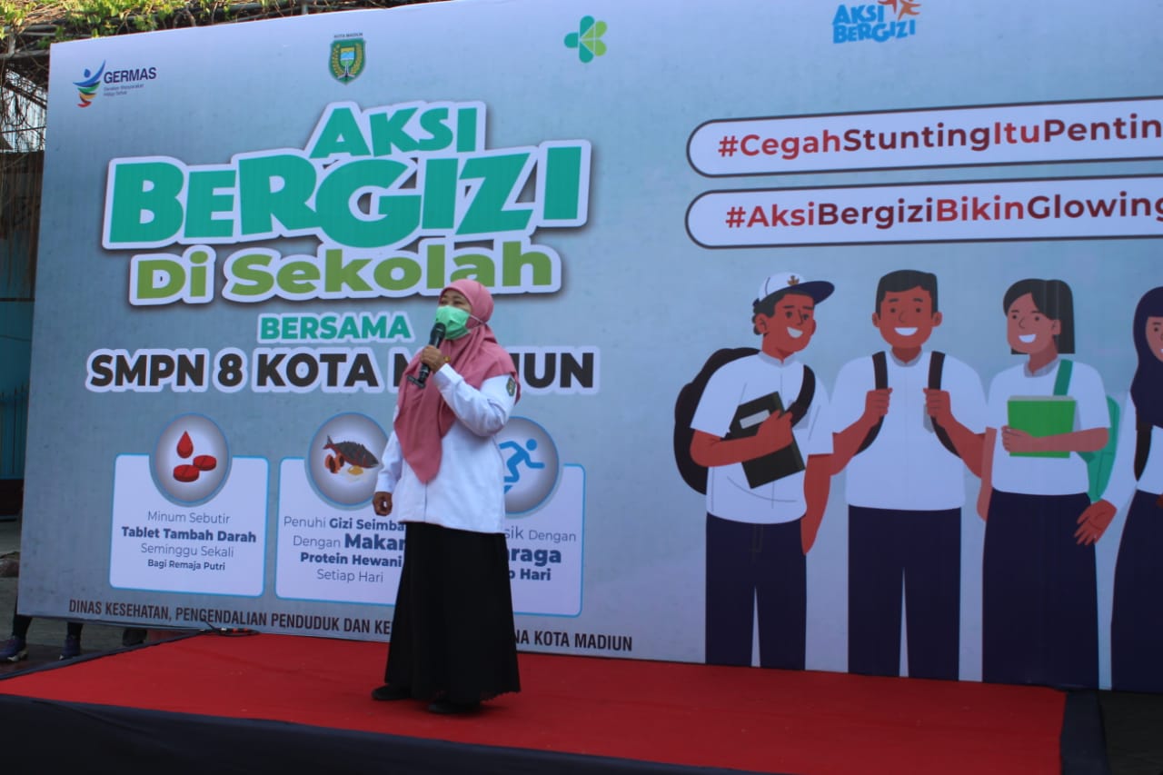 Foto 5 dari 12: Gerakan Aksi Bergizi di Sekolah Jadi Upaya Tekan Stunting dan Sosialisasi Kesehatan Pada Remaja