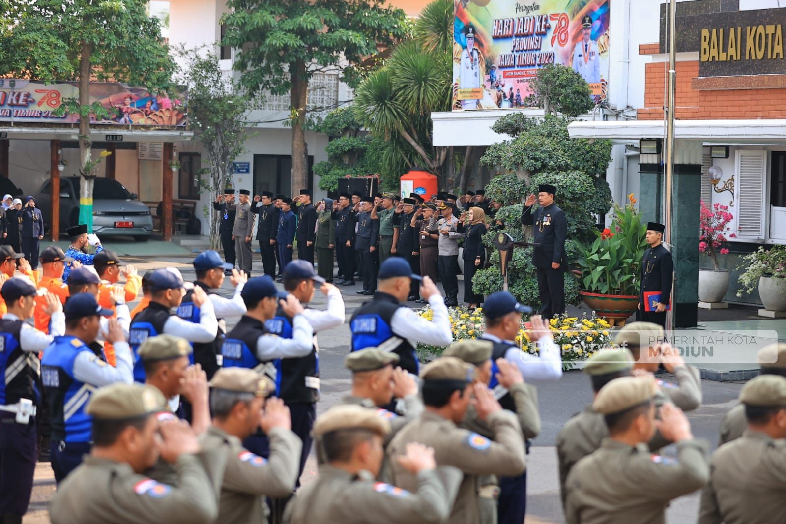 Upacara HUT ke-78 Jawa Timur, Wali Kota: Prestasi Daerah Wujud Dukungan Kepada Provinsi