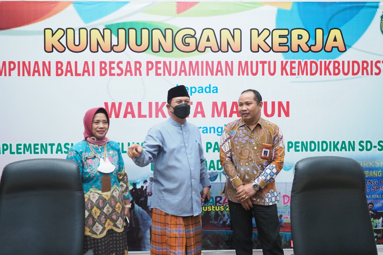 Terima Kunker Pimpinan Balai Besar Penjaminan Mutu Kemdikbudristek, Wali Kota Paparkan Kesiapan Kota MadiuN Terapkan Kurikulum Merdeka