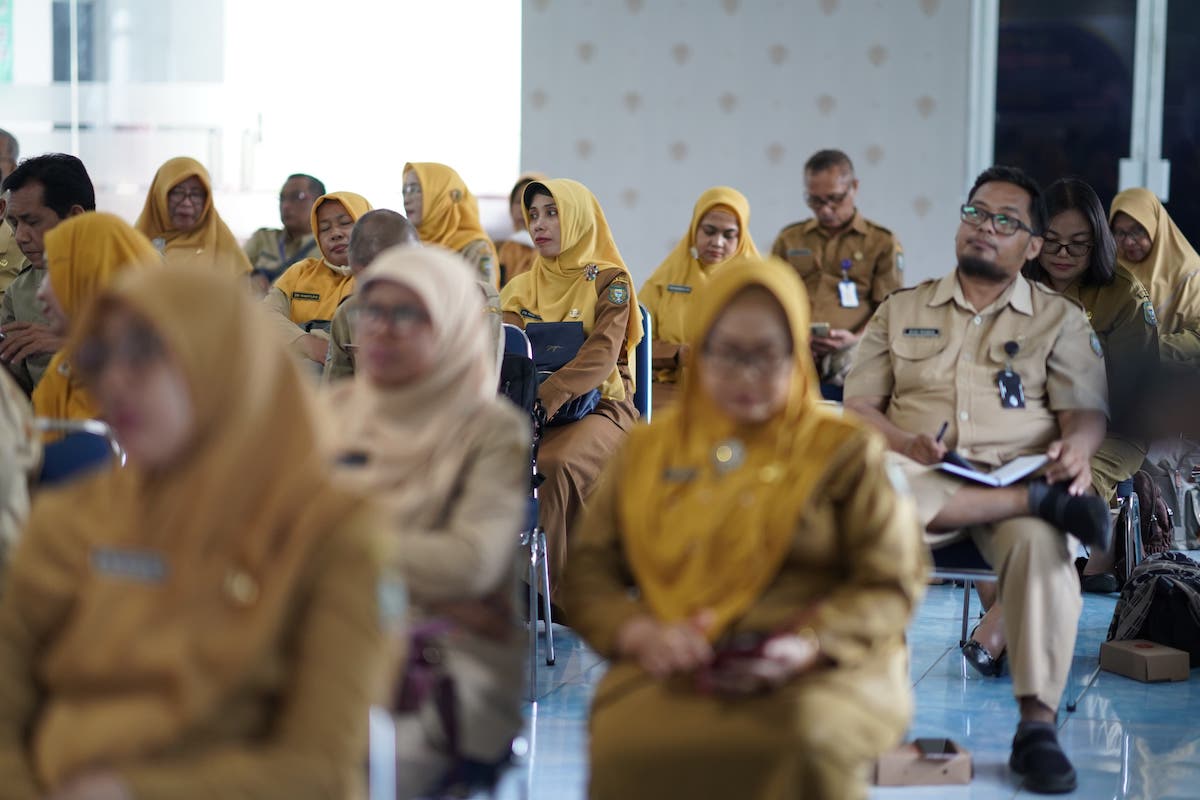 Foto 2 dari 7: Cegah Pungli di Sekolah, Tim Saber Pungli Beri Sosialisasi ke Kepsek SD hingga SMA sederajat se Kota Madiun