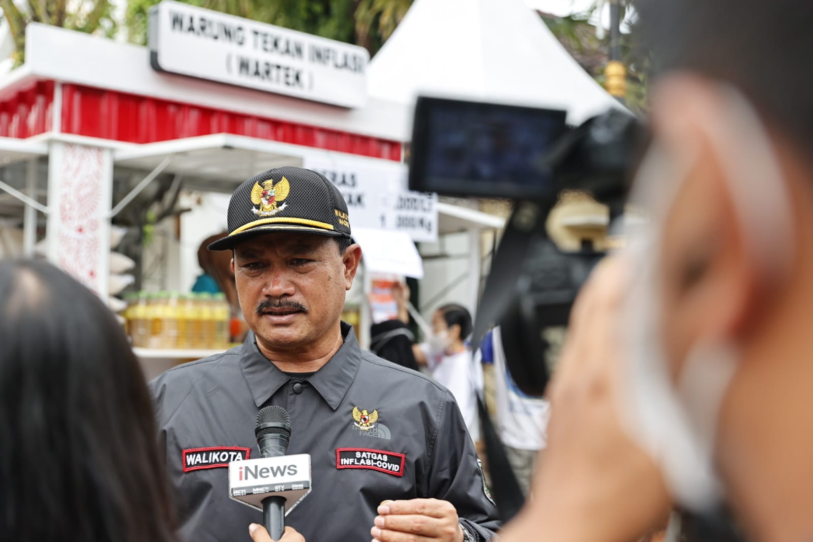 Foto 8 dari 9: Tertarik Lapak UMKM dan Wartek Inflasi, iNews Gali Materi Bersama Wali Kota Maidi