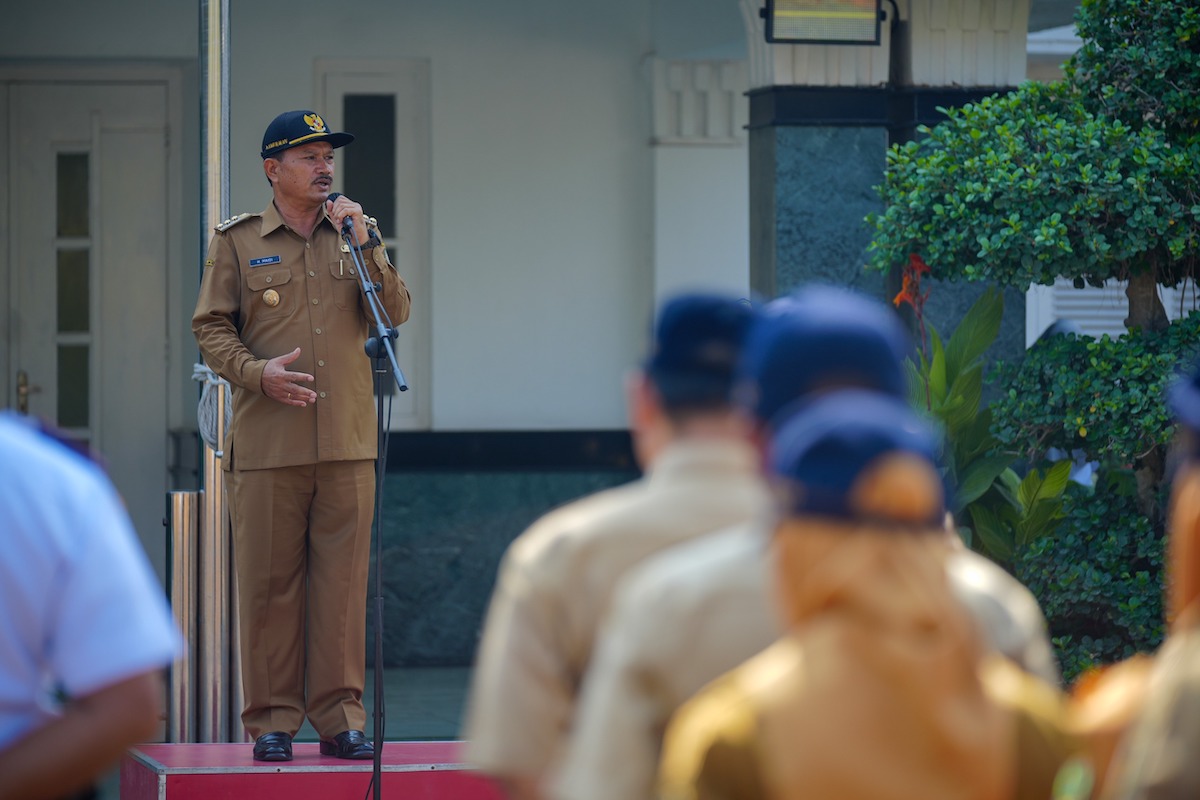 Foto 1 dari 7: Apel Pejabat di Lingkup Pemkot Madiun, Wali Kota Pesan Jaga Sinergitas untuk Kemajuan Kota