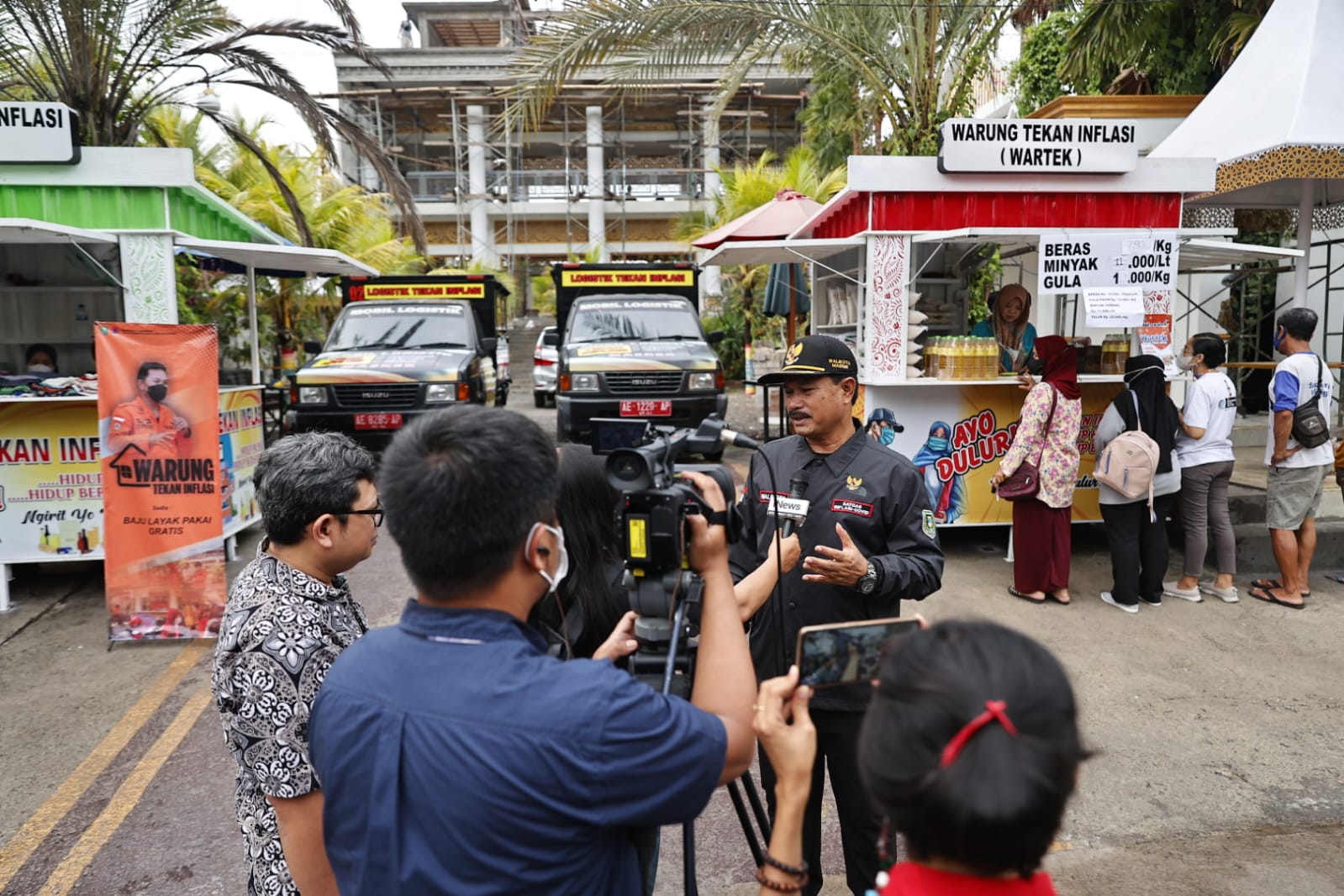 Foto 2 dari 9: Tertarik Lapak UMKM dan Wartek Inflasi, iNews Gali Materi Bersama Wali Kota Maidi