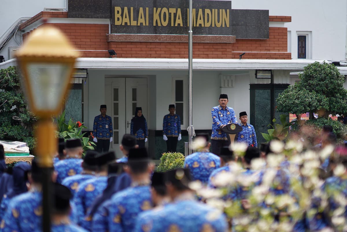 Kota Madiun Banyak Torehkan Prestasi, Wali Kota Beri Apresiasi ASN di Upacara Peringatan HUT ke-52 Korpri