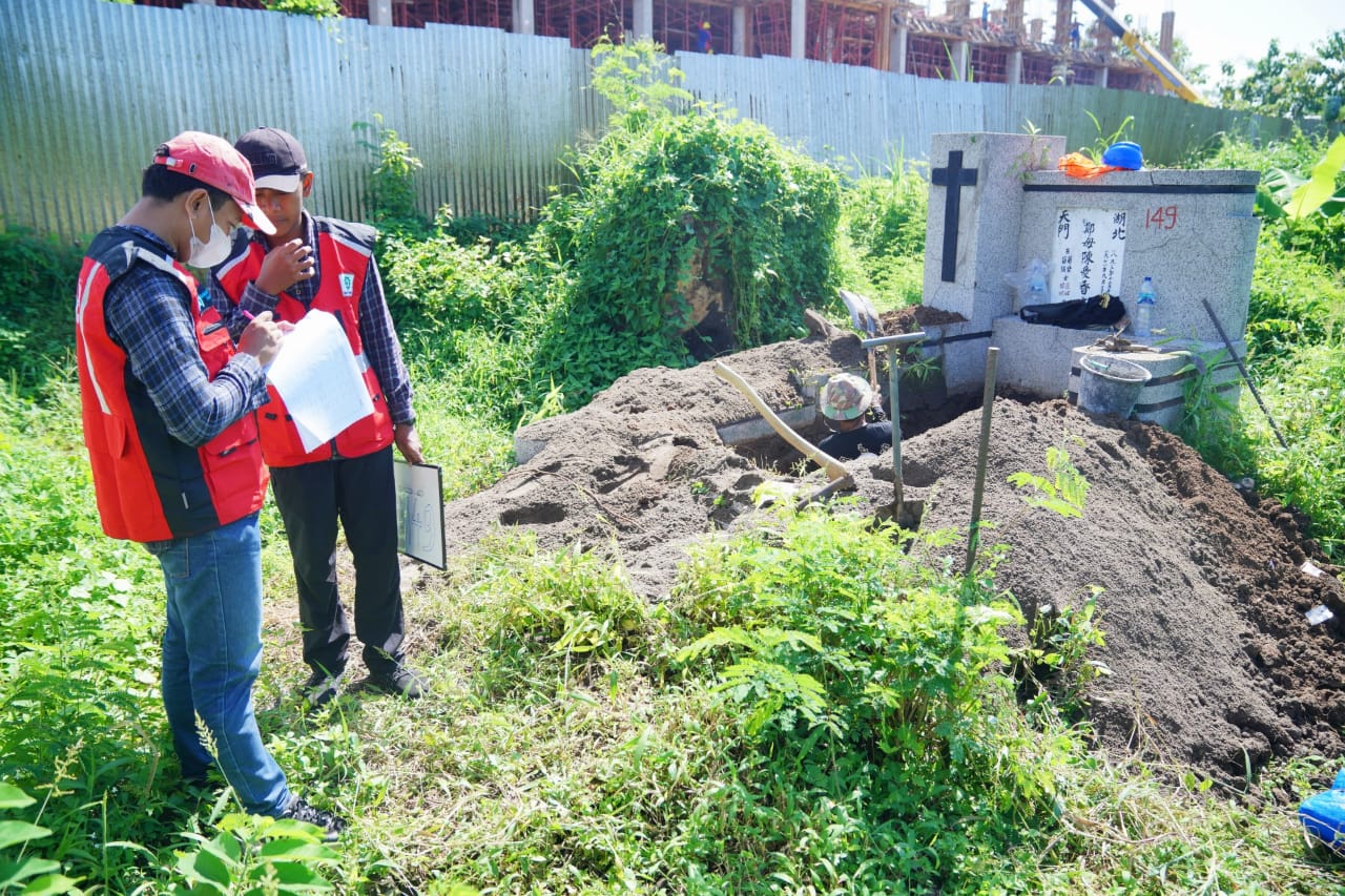 Proyek Rusunawa III Berlanjut, Disperkim Pindahkan Ratusan Makam Tionghoa
