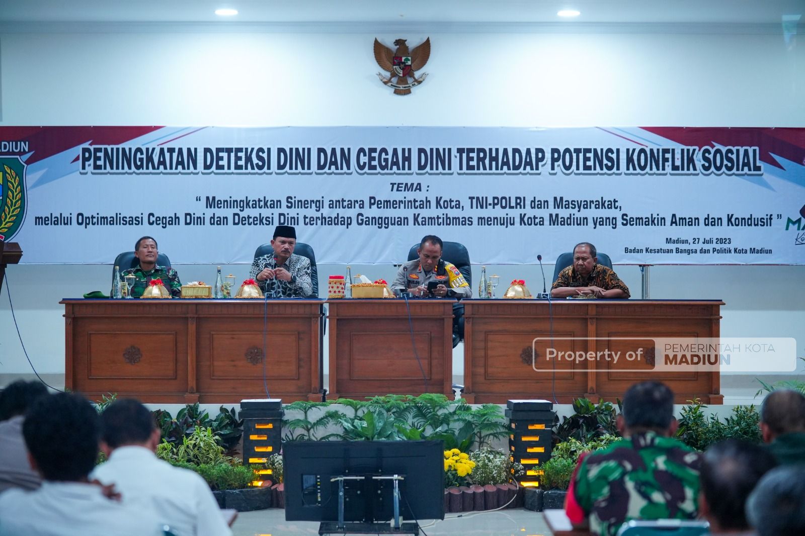 Jadi Narasumber Peningkatan Deteksi dan Cegah Dini Terhadap Konflik Sosial, Wali Kota Imbau Jaga Kondusifitas