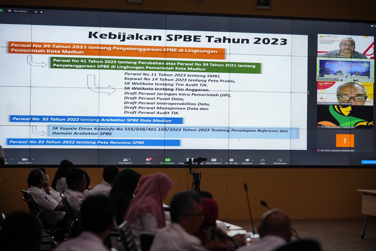 Jalani Evaluasi, Wali Kota Harap Nilai Indeks SPBE Kota Madiun Terus Meningkat