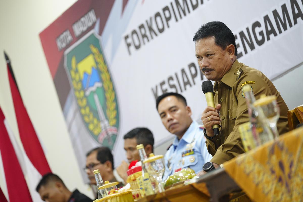 Foto 6 dari 8: Gelar Rakor Bersama Forkopimda, Wali Kota Ajak Pemilih Tak Golput dan Sempurnakan Kekurangan Tahapan Pemilu