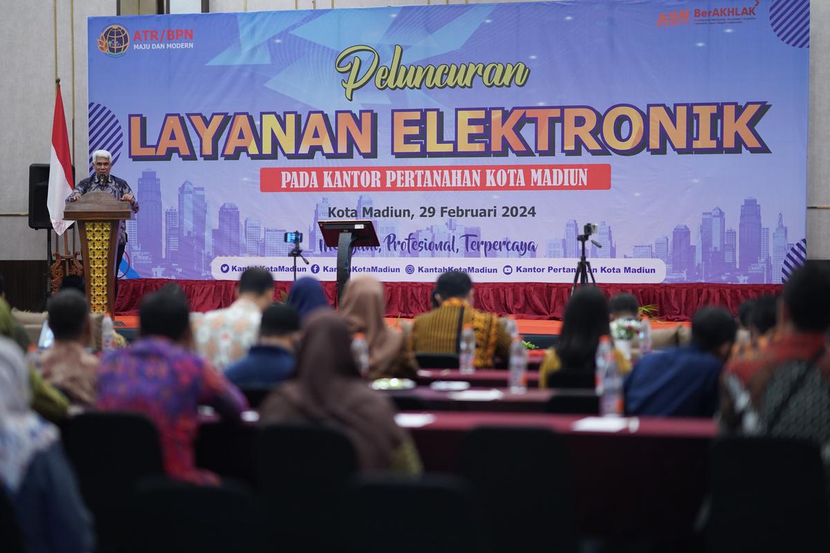 Foto 6 dari 9: BPN Kota Madiun Luncurkan Layanan Elektronik, Jadi Daerah Pertama di Jawa Timur