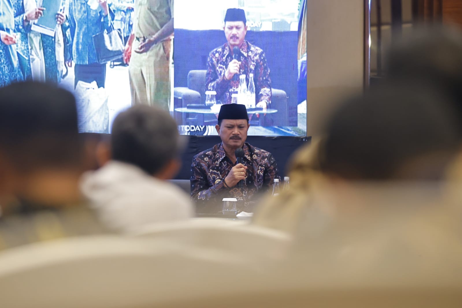 Foto 1 dari 4: Didapuk Jadi Narasumber Rakornas Kemenkes, Wali Kota Paparkan Strategi Pengelolaan Sampah Kota Madiun
