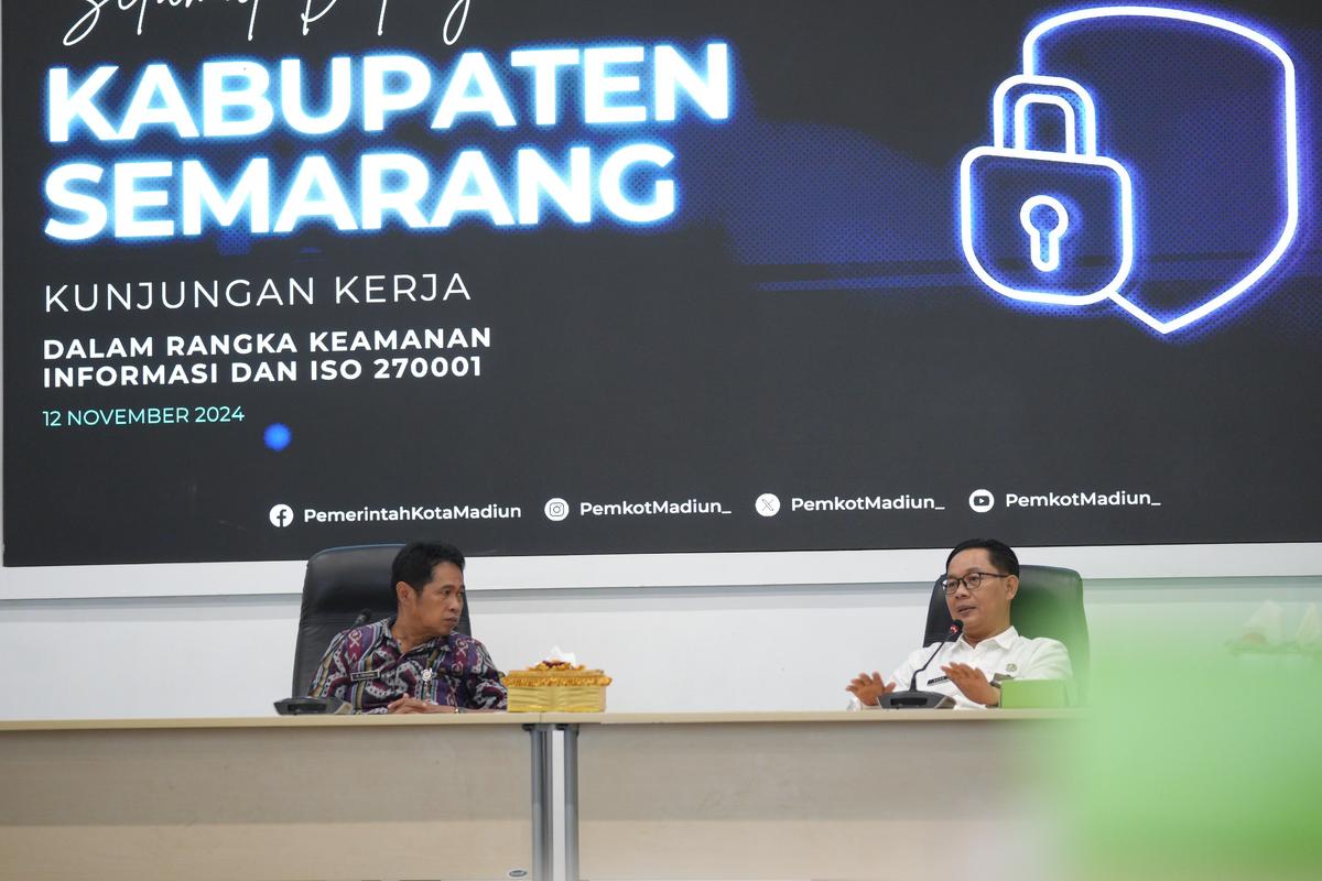 Foto 1 dari 8: Kunjungi Kota Madiun, Rombongan Diskominfo Kabupaten Semarang Studi ISO dan Keamanan Informasi