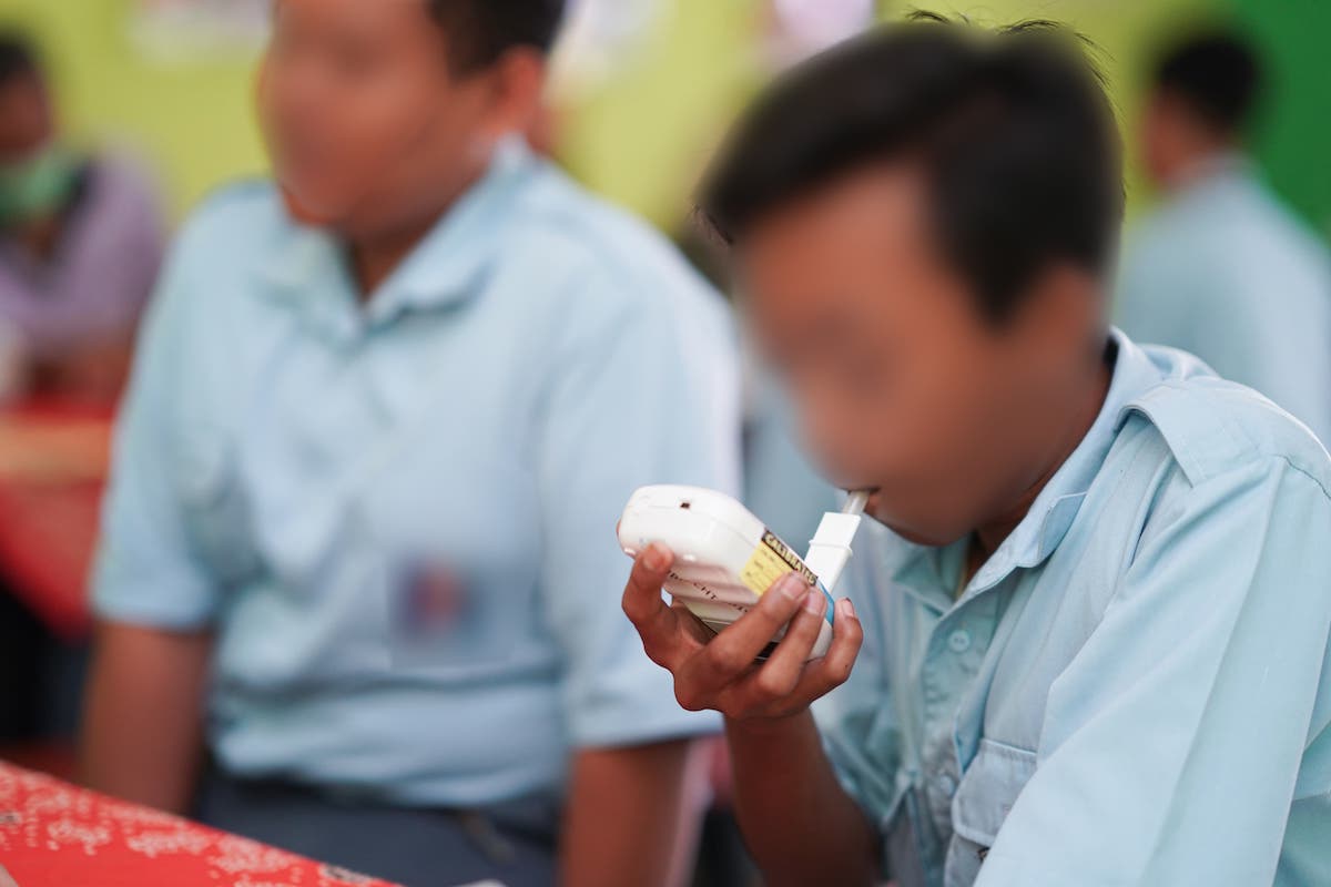 Foto 8 dari 9: Cek Paparan Asap Rokok Pada Siswa, Puskesmas Sukosari Gelar Skrining di Sekolah