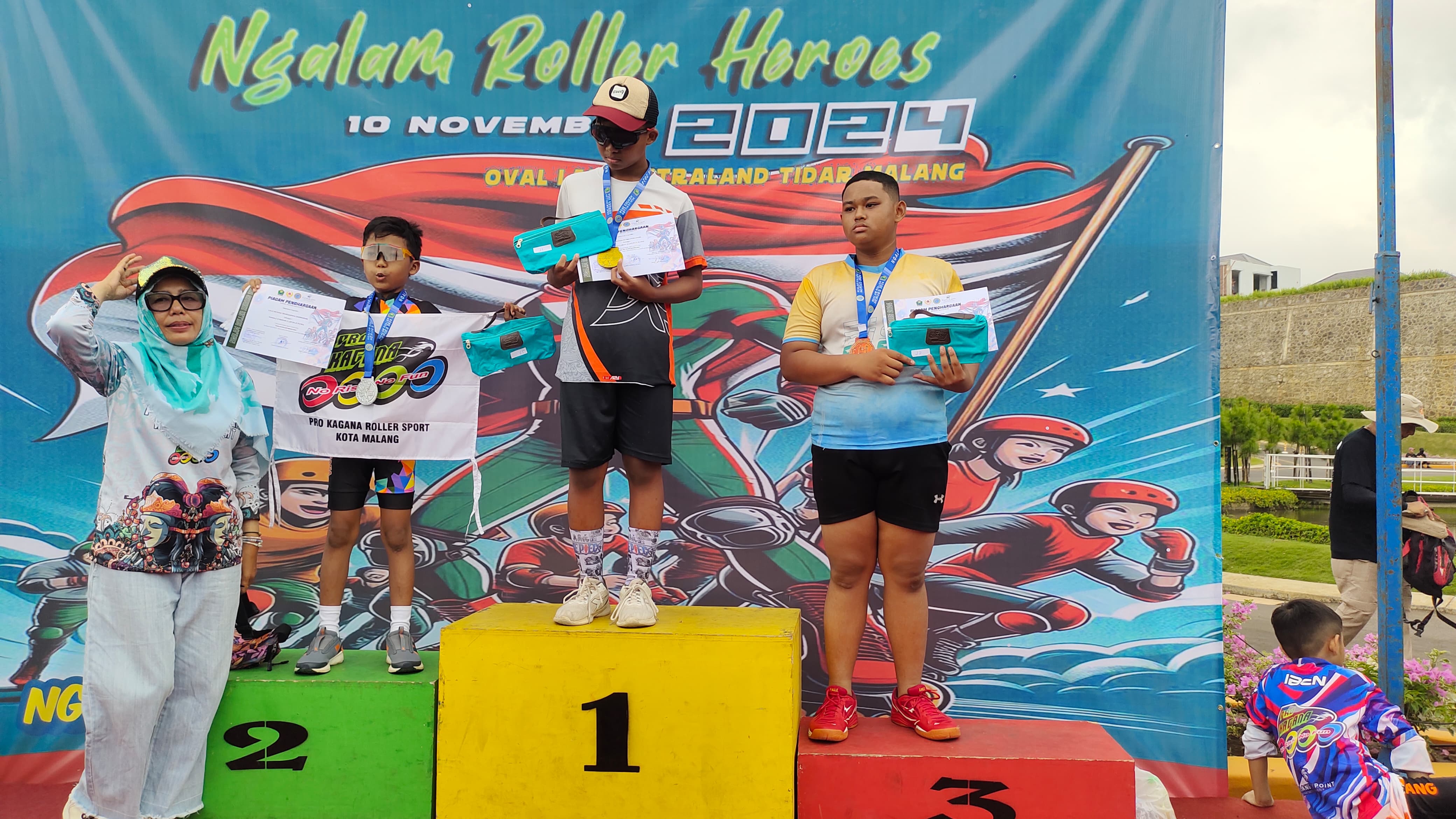 Foto 12 dari 16: 13 Atlet Perserosi Bawa Pulang Medali Emas di Ajang Ngalam Roller Heroes