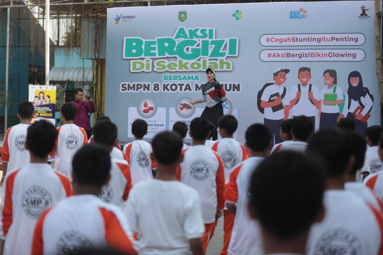 Foto 1 dari 12: Gerakan Aksi Bergizi di Sekolah Jadi Upaya Tekan Stunting dan Sosialisasi Kesehatan Pada Remaja