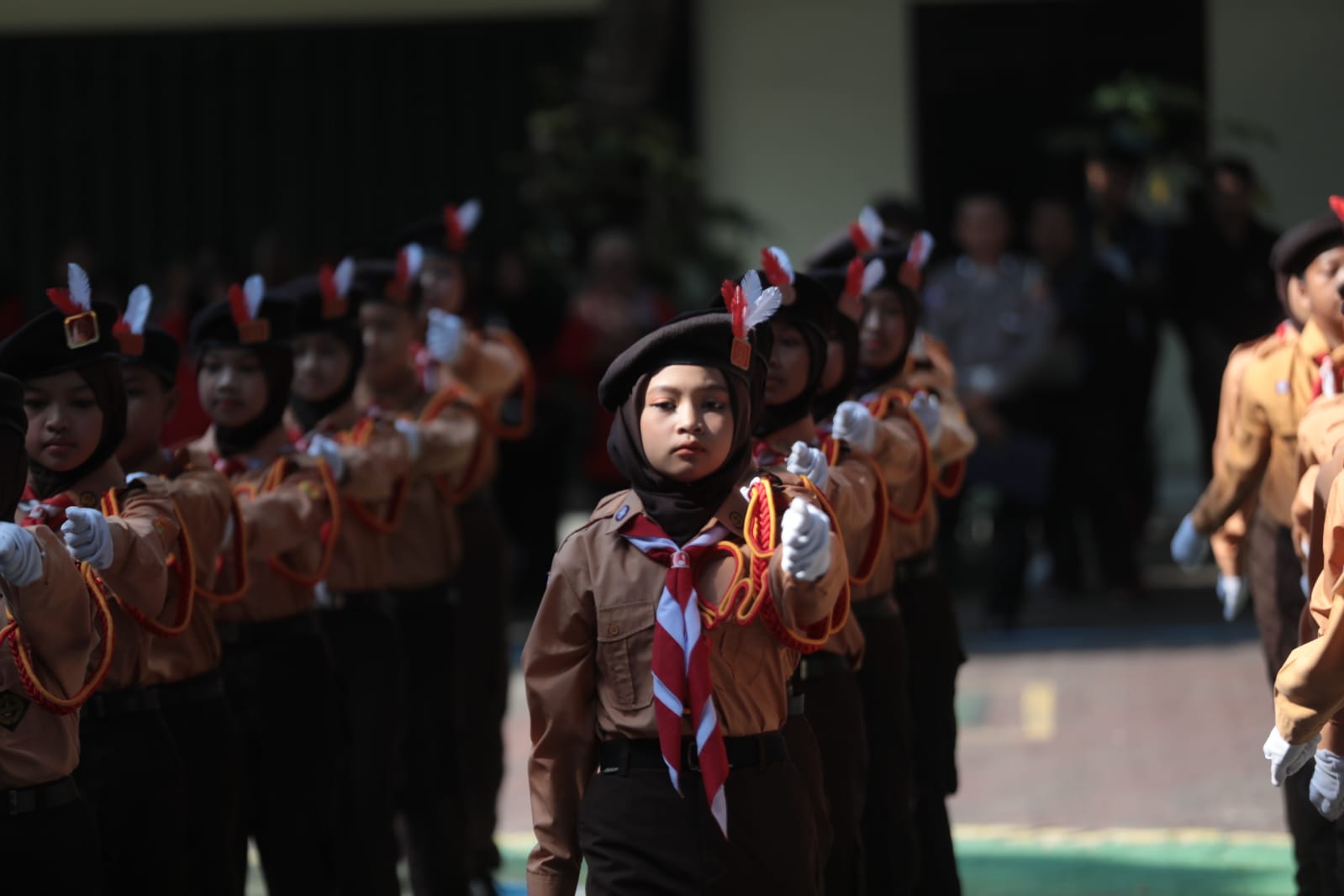 Foto 11 dari 13: Keluar Sebagai Juara Pertama, Regu Pocil dari Kartoharjo Berhak Maju Wakili Kota Madiun di Tingkat Provinsi