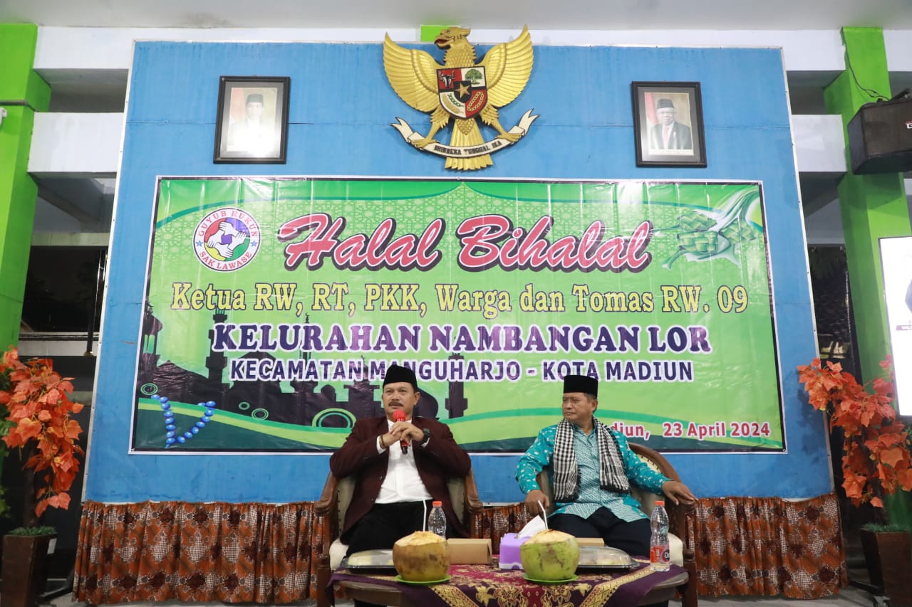Halal Bihalal dengan Warga RW 09 Kelurahan Nambangan Lor, Wali Kota Sampaikan Apresiasi Kepada Warga