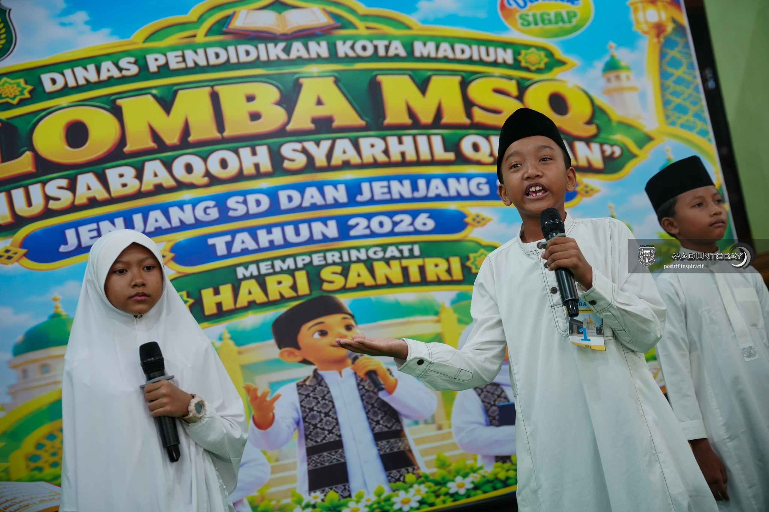 Foto utama berita: Tiga Siswa Satu Tim, Adu Hafalan hingga Pemahaman Al-Quran di Final MSQ Kota Madiun