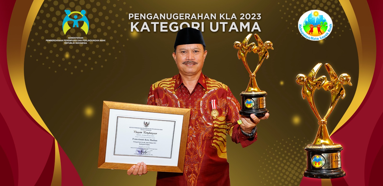 Foto utama berita: Raih Penghargaan KLA Kategori Utama, Bukti Komitmen Pemkot Madiun Ciptakan Pembangunan Berbasis Layak Anak