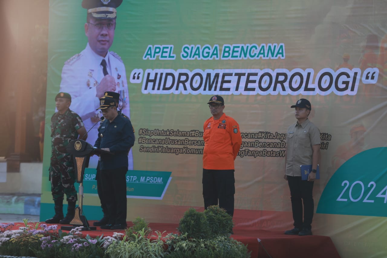 Foto 6 dari 12: Apel Siaga Bencana, Pj Wali Kota Imbau Tingkatkan Antisipasi