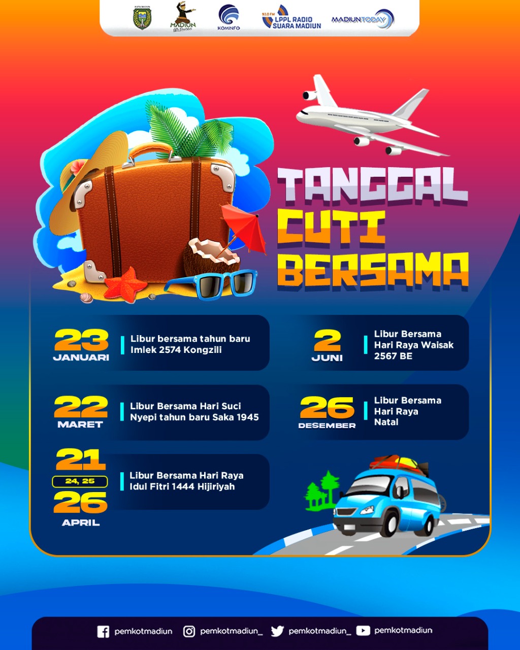 Pemerintah Tetapkan 23 Januari Cuti Bersama