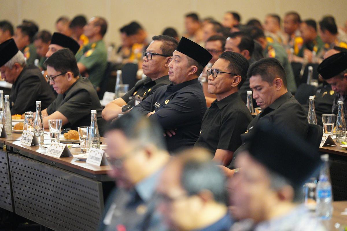 Foto 6 dari 8: Komitmen Pilkada Aman Digencar, Rakor Provinsi dan Kab/Kota Se-Jawa Timur Tahun 2024 Digelar