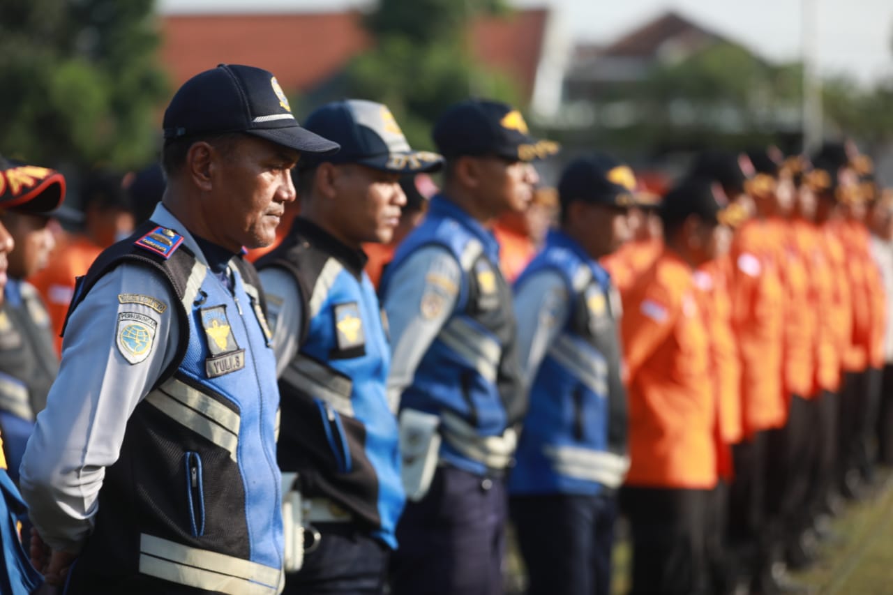 Foto 7 dari 12: Apel Siaga Bencana, Pj Wali Kota Imbau Tingkatkan Antisipasi