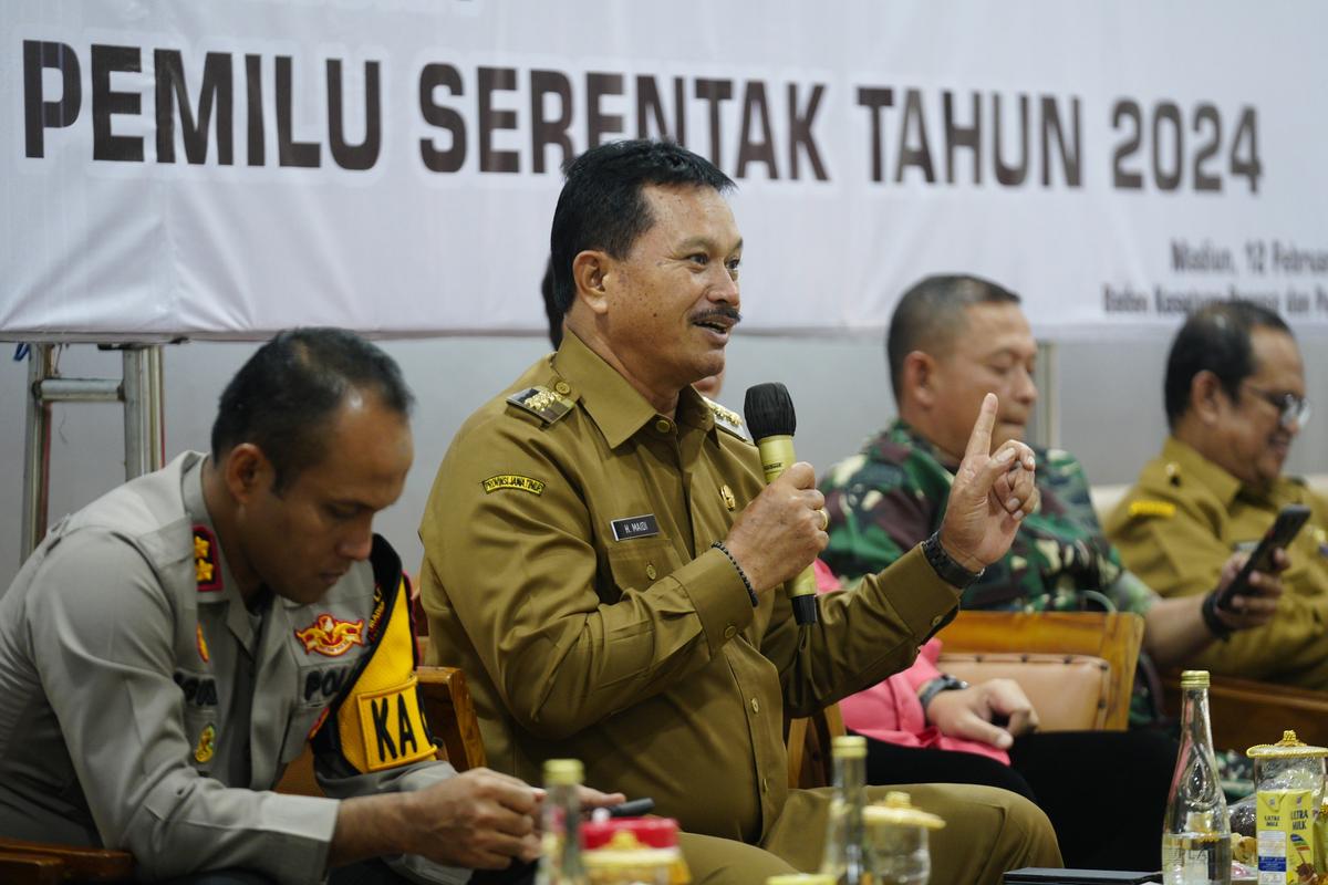 Foto 3 dari 8: Gelar Rakor Bersama Forkopimda, Wali Kota Ajak Pemilih Tak Golput dan Sempurnakan Kekurangan Tahapan Pemilu